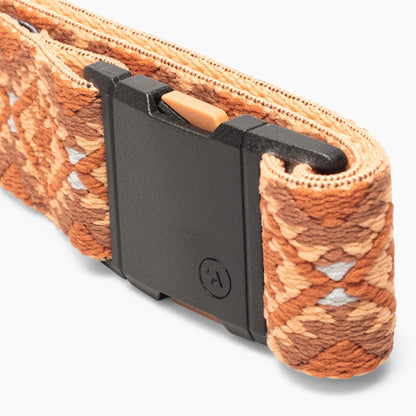Arcade Twilight Slim Belt in Copper/Rust — buckle, back