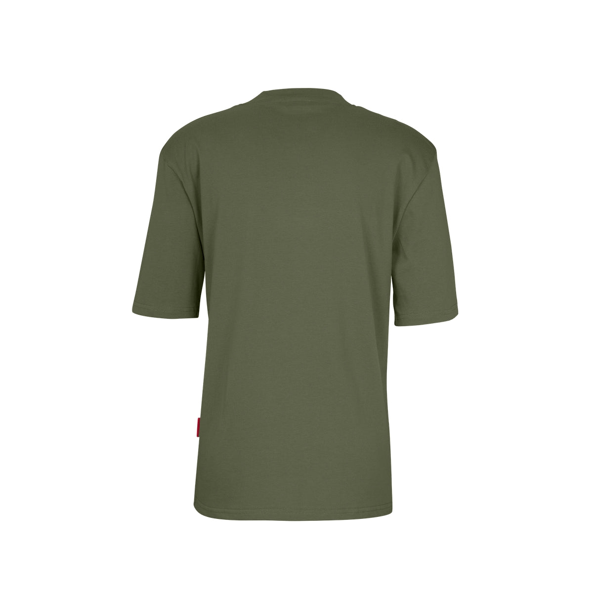 VAN DEER Essential T-Shirt in khaki, back view