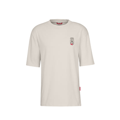 VAN DEER Essential T-Shirt in off-white, back view