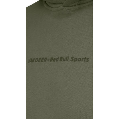 VAN DEER Proud Hoodie in khaki, close-up of the chest print