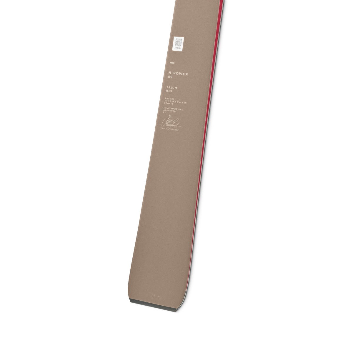 Van Deer H-Power 89 skis 2026/27 in ocher, tail of the flat build
