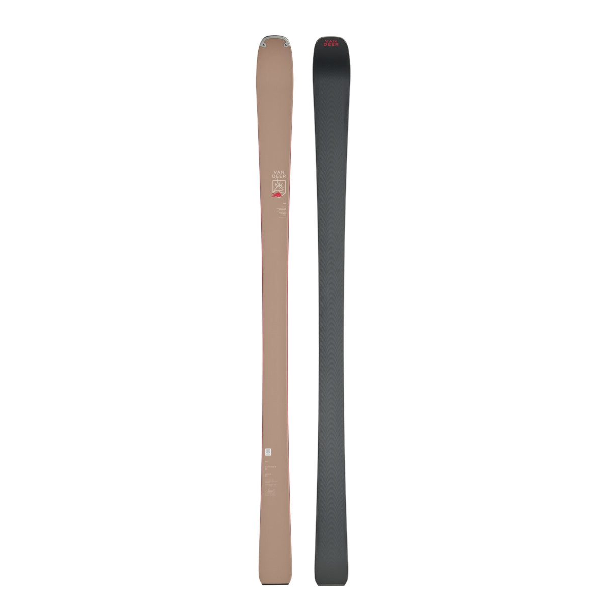 Van Deer H-Power 89 skis 2026/27 in ocher, topsheet and base of the flat build