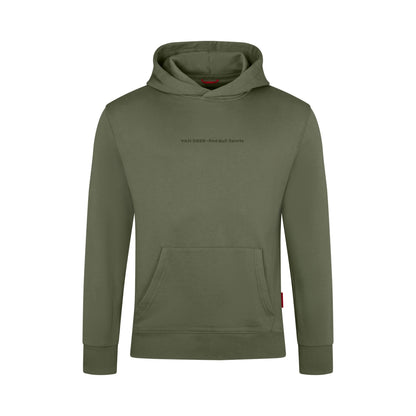 VAN DEER Proud Hoodie in khaki, front view