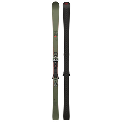 Van Deer PRO skis 2026/27 in khaki, topsheet and base shown side by side