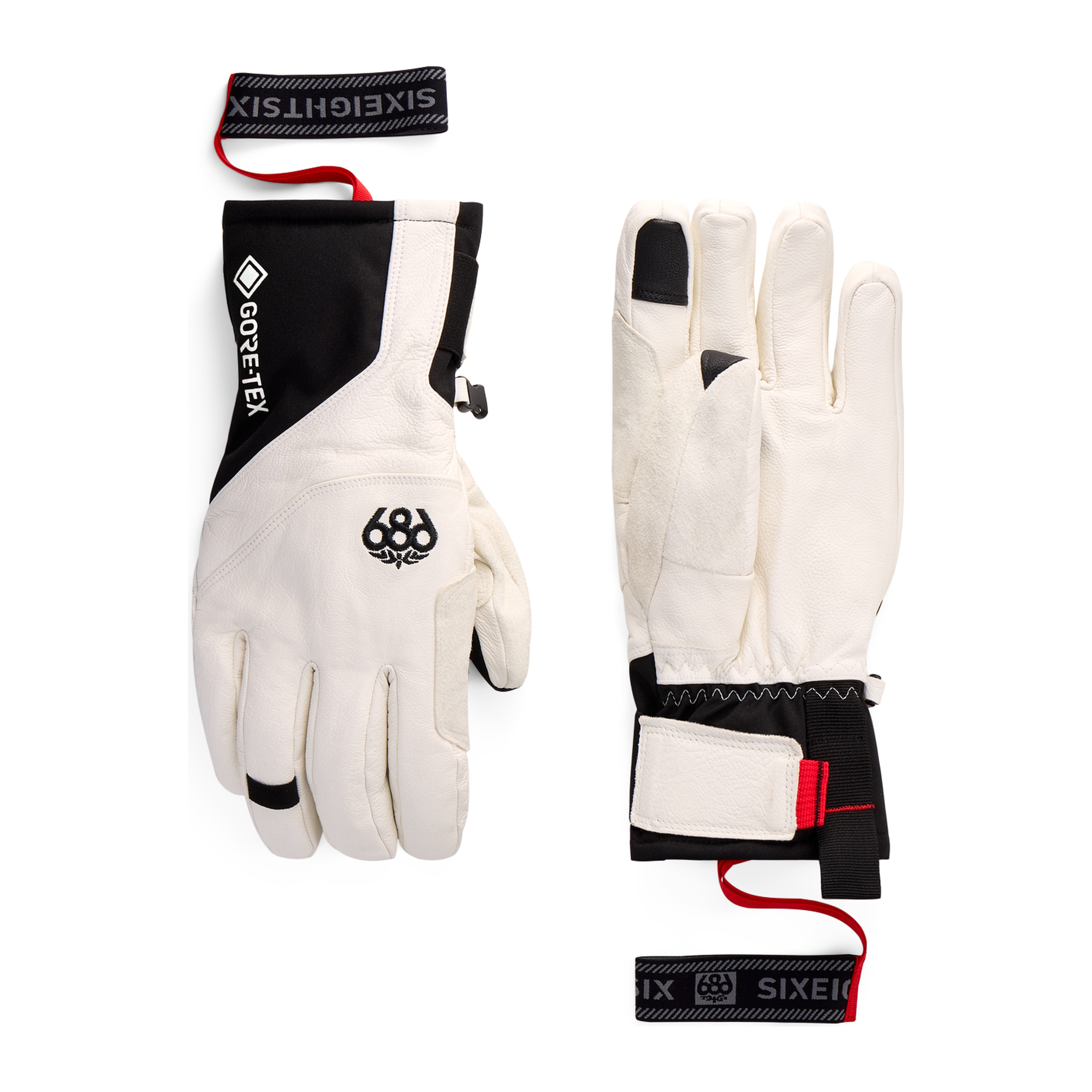 686 Men's GORE-TEX Stronghold™ Leather Glove – White – front