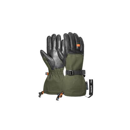 Reusch Duality R-WOOL Glove - Reusch Duality R-WOOL Glove - Burnt Olive/Shocking Orange/Black - pair