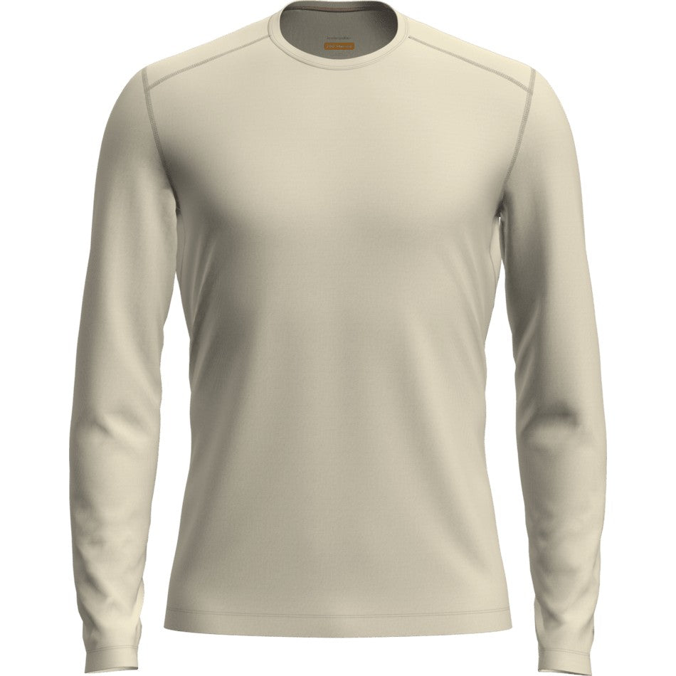 Icebreaker Men's Merino 200 Oasis Long Sleeve Crewe - Undyed