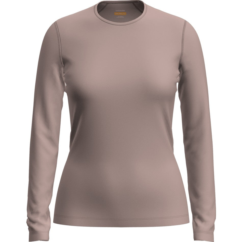 Icebreaker Women's Merino 260 Tech Long Sleeve Crewe - Pink Quartz