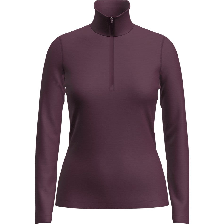 Icebreaker Women's Merino 200 Oasis Long Sleeve Half Zip - Dark Berry