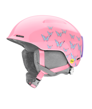 Smith Glide Jr. Mips kids ski helmet, Bright Pink Lofi Butterfly