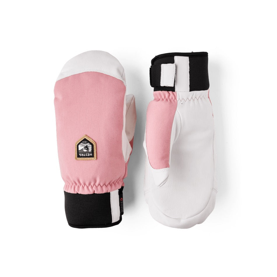 Hestra CZone Alpine Mitt in Candy — pair shown, backhand and palm