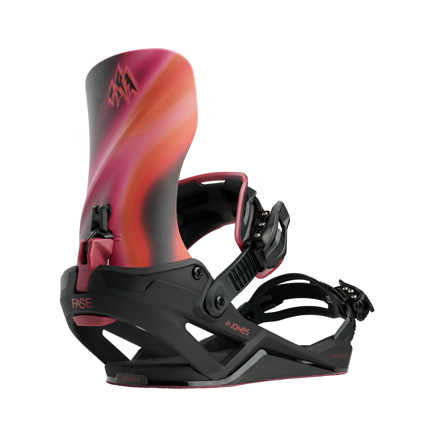 Jones Mercury FASE Snowboard Binding 2026/2027, Borealis Black/Pink