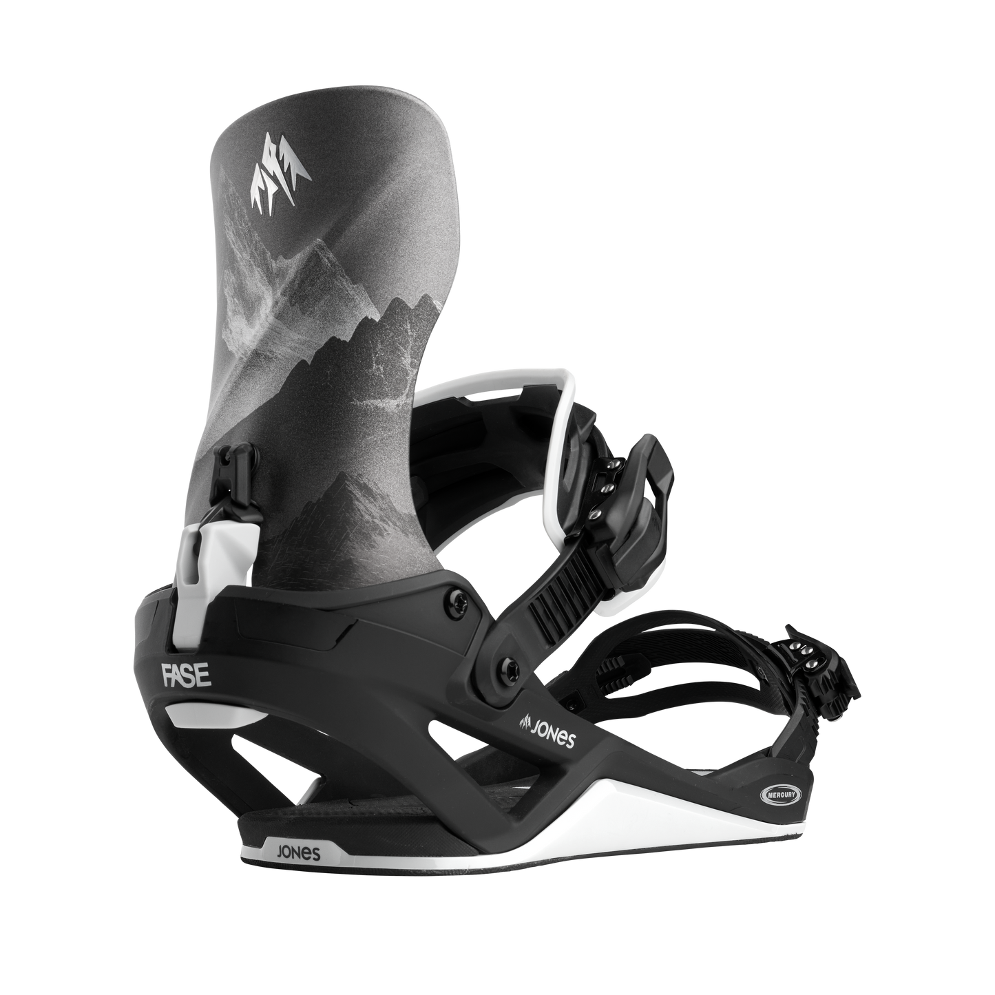 Jones Mercury FASE Snowboard Binding 2026/2027, MTN Black/Silver