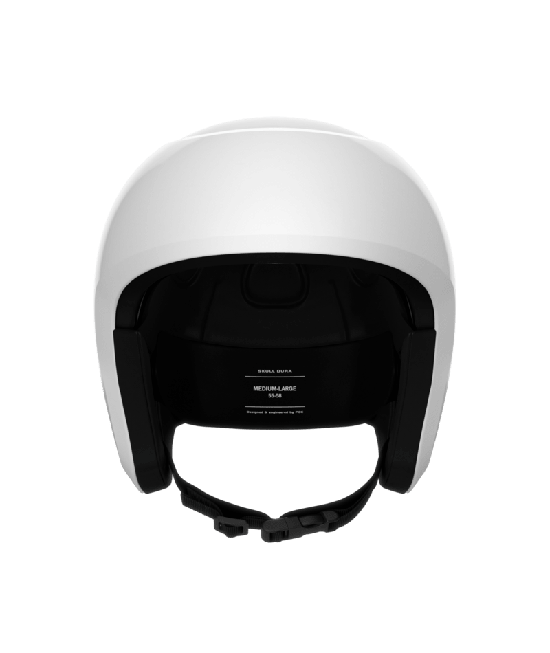 POC Skull Dura Jr junior race ski helmet – Hydrogen White (view 1)