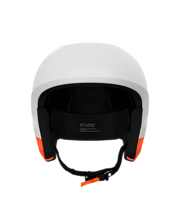 POC Skull Dura X MIPS race ski helmet – Hydrogen White/Fluorescent Orange (view 1)