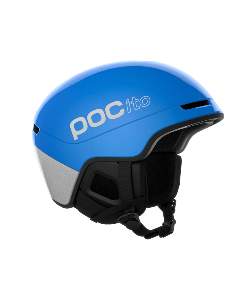 POC POCito Obex MIPS kids ski helmet – Fluorescent Blue (view 2)