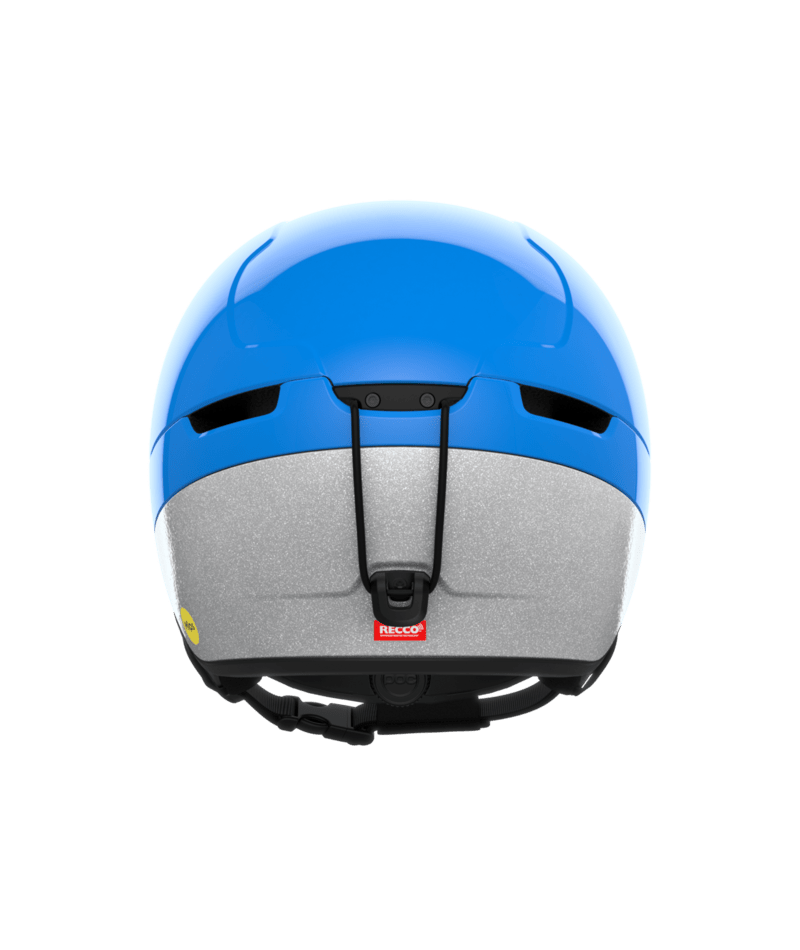 POC POCito Obex MIPS kids ski helmet – Fluorescent Blue (view 3)