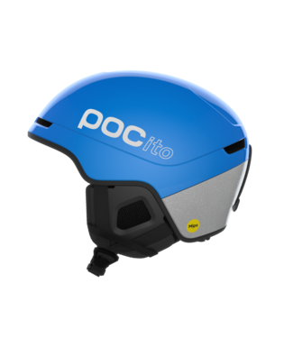POC POCito Obex MIPS kids ski helmet – Fluorescent Blue (Detail)