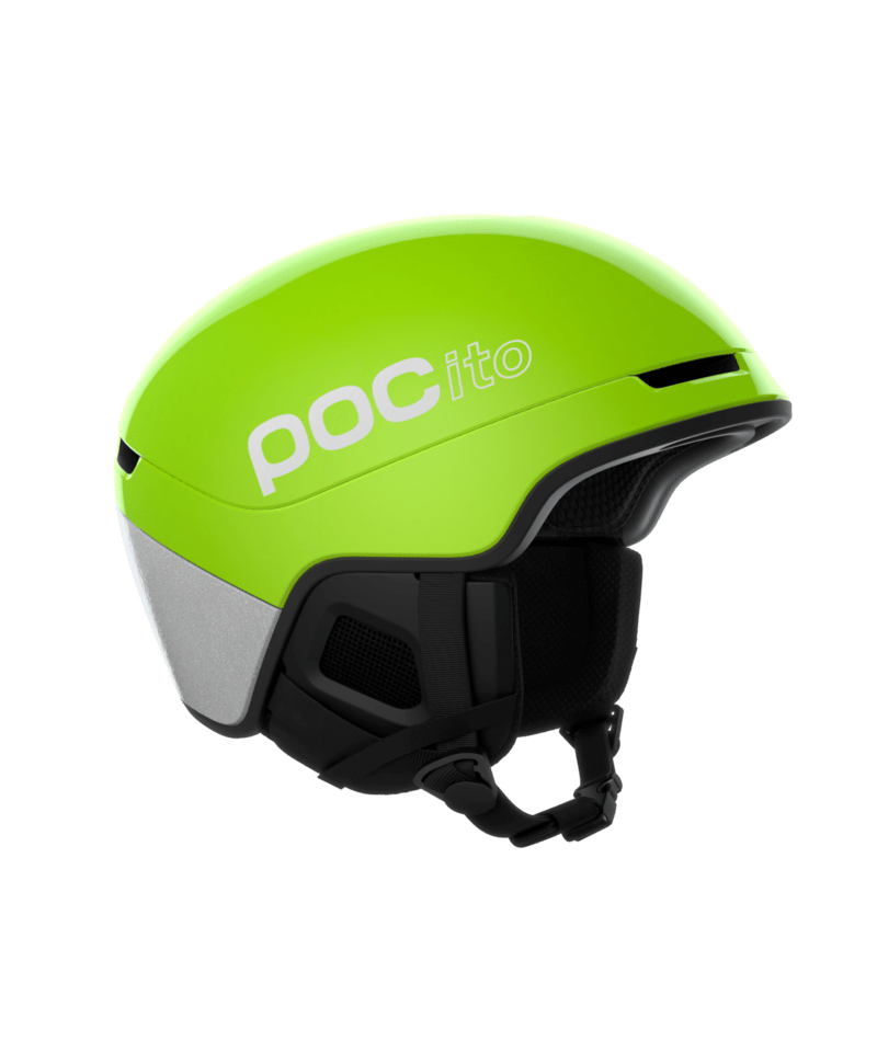POC POCito Obex MIPS kids ski helmet – Fluorescent Yellow/Green (view 2)