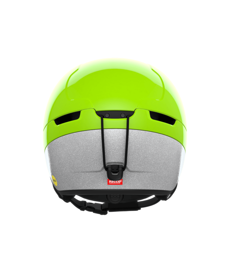 POC POCito Obex MIPS kids ski helmet – Fluorescent Yellow/Green (view 3)