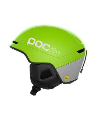 POC POCito Obex MIPS kids ski helmet – Fluorescent Yellow/Green (Detail)