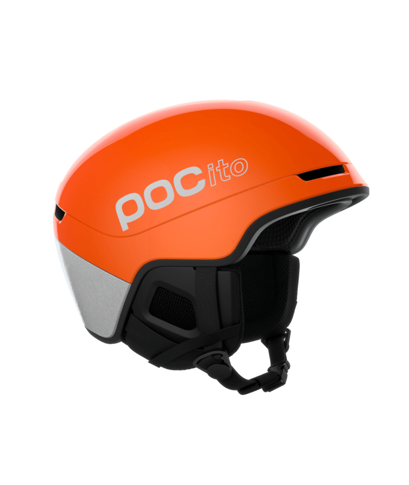 POC POCito Obex MIPS kids ski helmet – Fluorescent Orange (view 2)