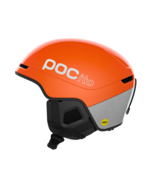 POC POCito Obex MIPS kids ski helmet – Fluorescent Orange (Detail)