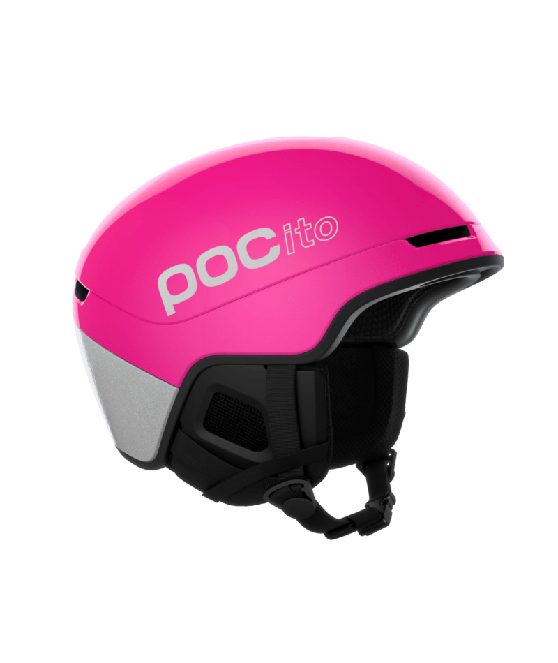 POC POCito Obex MIPS kids ski helmet – Fluorescent Pink (view 2)