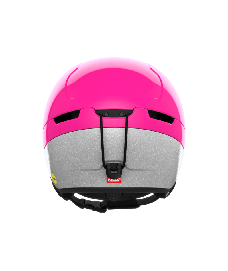 POC POCito Obex MIPS kids ski helmet – Fluorescent Pink (view 3)