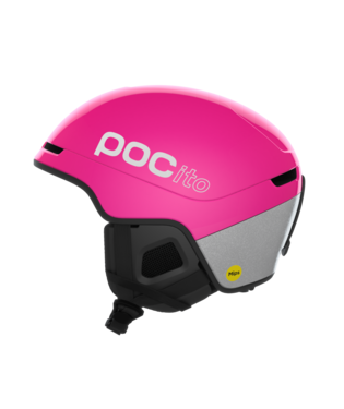 POC POCito Obex MIPS kids ski helmet – Fluorescent Pink (Detail)