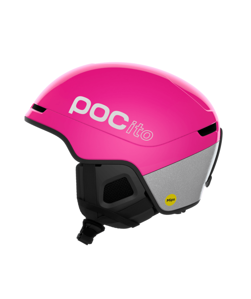 POC POCito Obex MIPS kids ski helmet – Fluorescent Pink