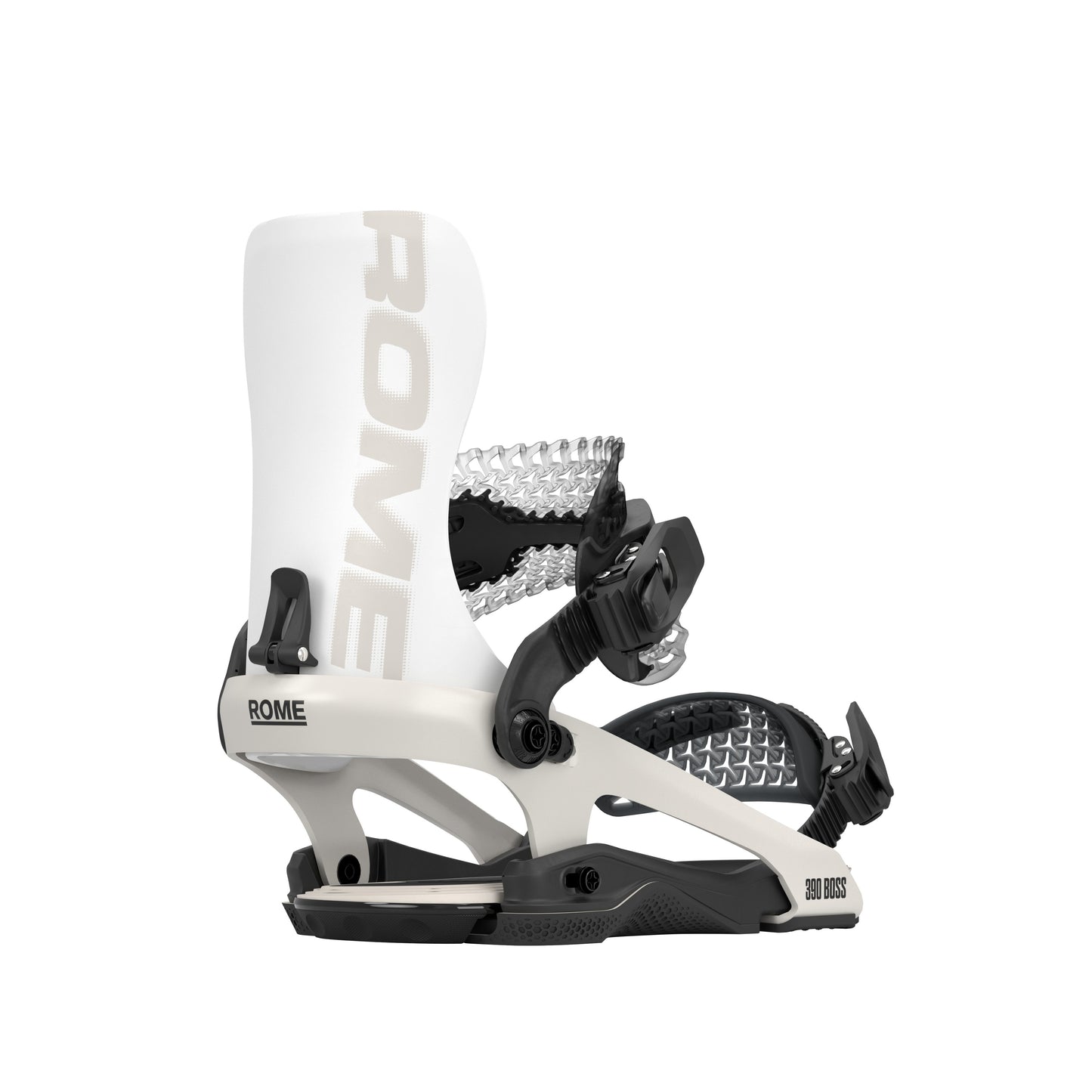 Rome 390 Boss FW Snowboard Bindings 2026/2027 ivory